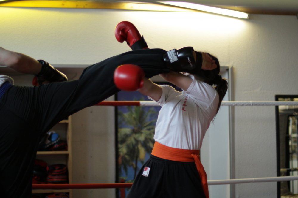 Kickboxtraining mit Tritttechniken